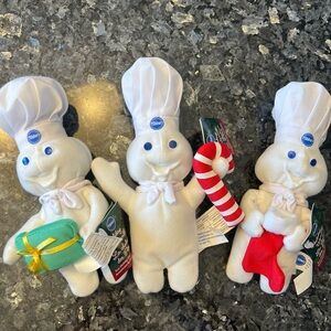 Pillsbury Doughboy Plush Set with Holiday Accessories